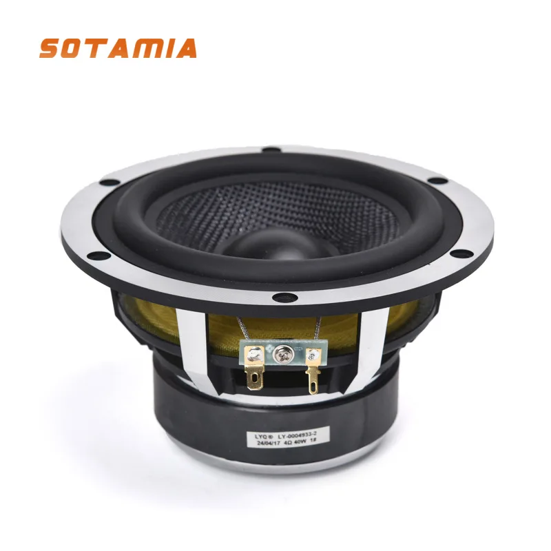 SOTAMIA 1PCS 5.25 Inch Round Aluminum Basin Frame 25 Core 4 Ohm 40W External Magnetic Speaker Soundbar Speaker Bluetooth
SOTAMIA 1PCS 5.25 Inch Round Aluminum Basin Frame 25 Core 4 Ohm 40W External Magnetic Speaker Soundbar Speaker Bluetooth