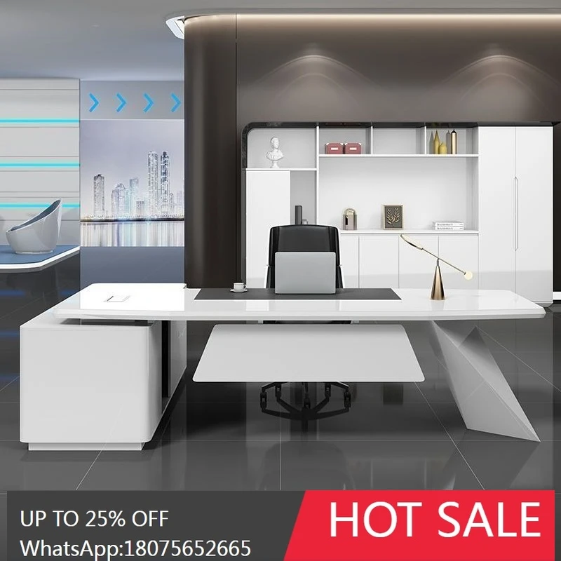 SGF Painted Executive Desk and Chair Set, President's Desk, Simple Modern Office Furniture
SGF Painted Executive Desk and Chair Set, President's Desk, Simple Modern Office Furniture