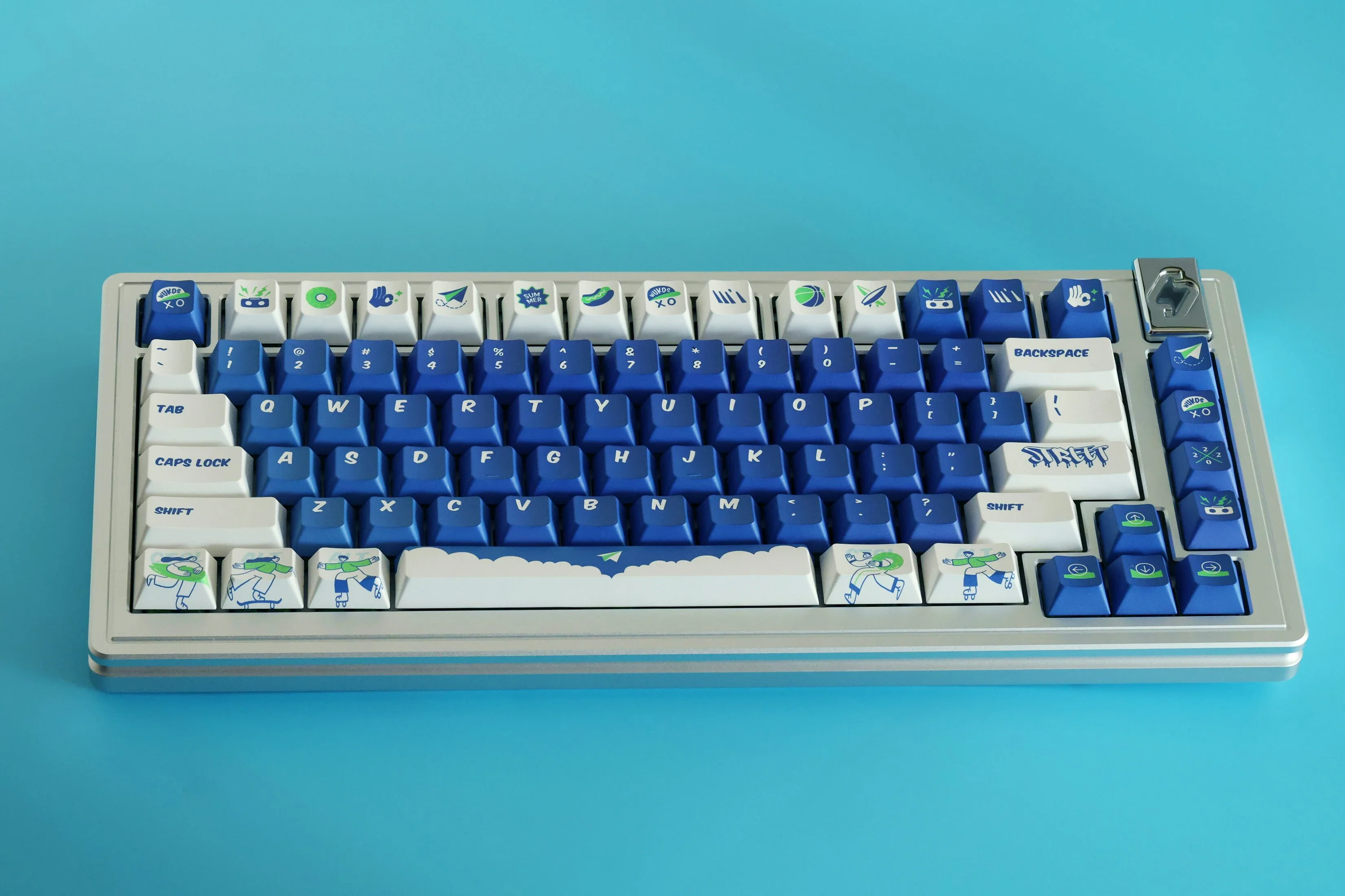 Original keycap Summer Street-172 keys Original height PBT full five-sided sublimation mechanical keyboard
Original keycap Summer Street-172 keys Original height PBT full five-sided sublimation mechanical keyboard