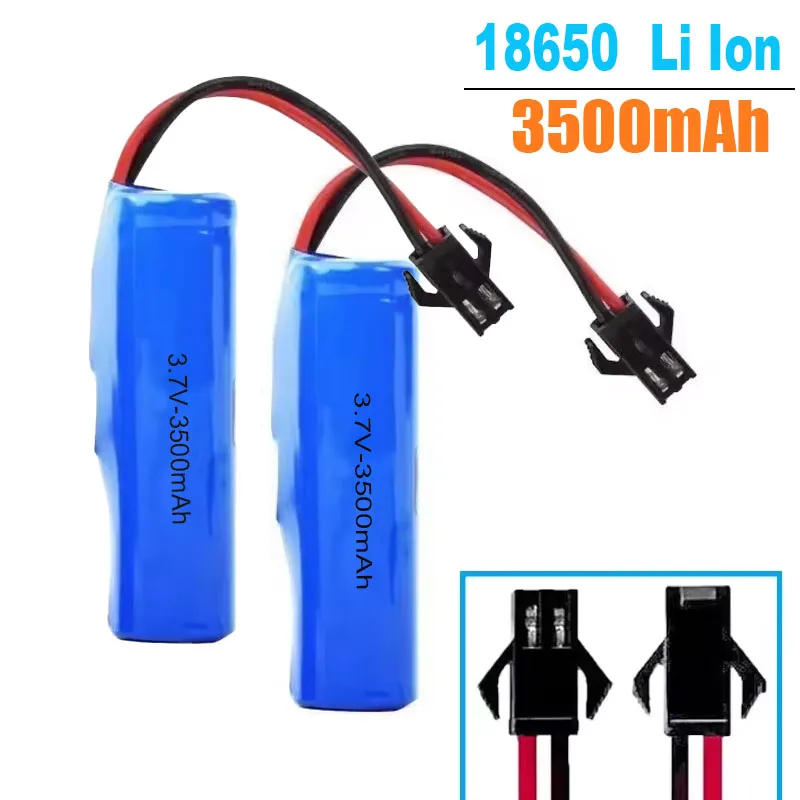 SM Plug 18650 Lithium Ion Rechargeable Battery 3.7V 3500mAh with PCB for Q85 Q70 RC Helicopter Airplane Car Ship Gun Toy Etc
SM Plug 18650 Lithium Ion Rechargeable Battery 3.7V 3500mAh with PCB for Q85 Q70 RC Helicopter Airplane Car Ship Gun Toy Etc