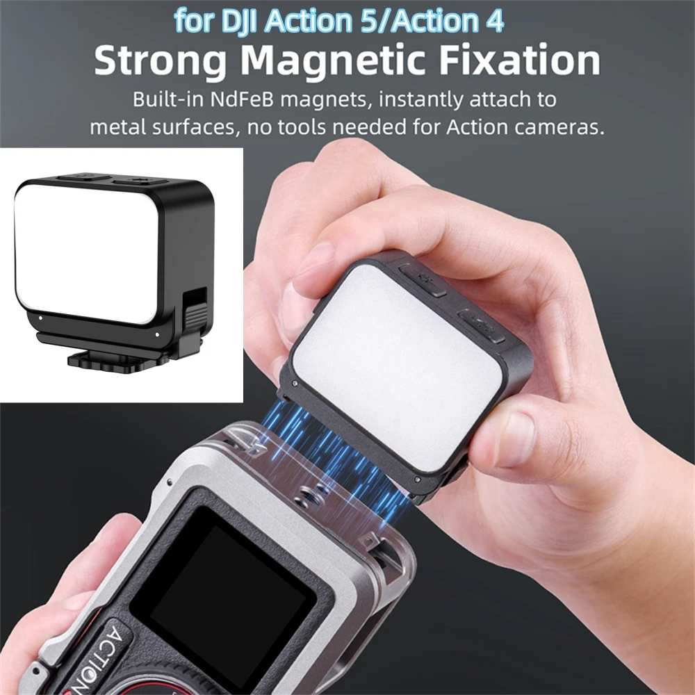 For DJI Action 5/Action 4 Camera Complementary Light Refill Light Selfie Light Handheld Shooting Accessories
For DJI Action 5/Action 4 Camera Complementary Light Refill Light Selfie Light Handheld Shooting Accessories
