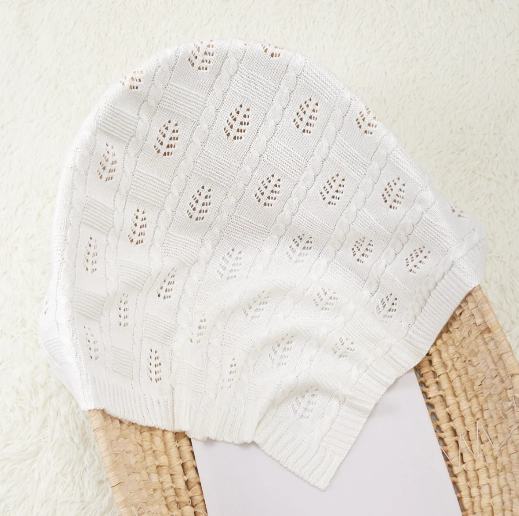 Knitted Baby Blanket Summer Newborn Baby Receiving Blankets Boys Girls Cotton Soft Infant Swaddle Wrap Stuff Toddler Comforter
Knitted Baby Blanket Summer Newborn Baby Receiving Blankets Boys Girls Cotton Soft Infant Swaddle Wrap Stuff Toddler Comforter