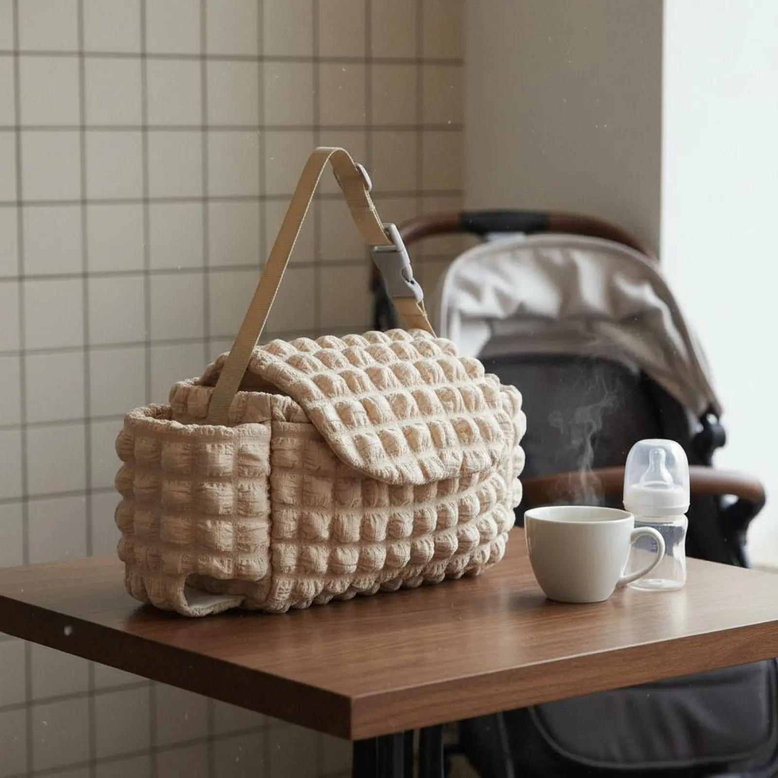 Pram Hanging Organizer Portable Baby Carriage Storage Bag Stroller Storage Bag Lightweight Shoulder Strap for New Parents
Pram Hanging Organizer Portable Baby Carriage Storage Bag Stroller Storage Bag Lightweight Shoulder Strap for New Parents