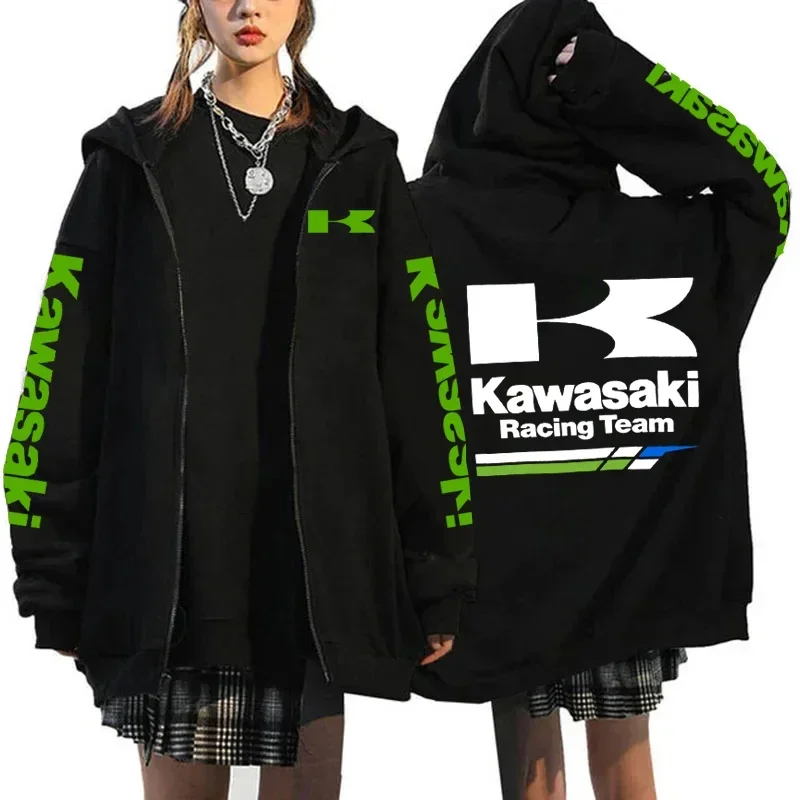 Kawasaki motorcycle logo zipper hooded sweatshirt Spring and Autumn Y2K fashion sportswear new sports jacket
Kawasaki motorcycle logo zipper hooded sweatshirt Spring and Autumn Y2K fashion sportswear new sports jacket