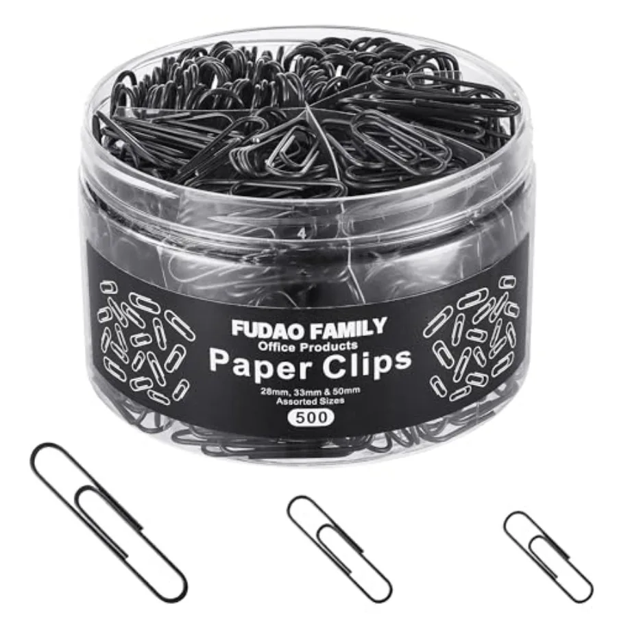 500pcs Paper Clips Assorted Sizes, Small, Medium and Large 1.1inch, 1.3inch and 2inch Paper Clips, Vinyl Coated Paperclips for
500pcs Paper Clips Assorted Sizes, Small, Medium and Large 1.1inch, 1.3inch and 2inch Paper Clips, Vinyl Coated Paperclips for