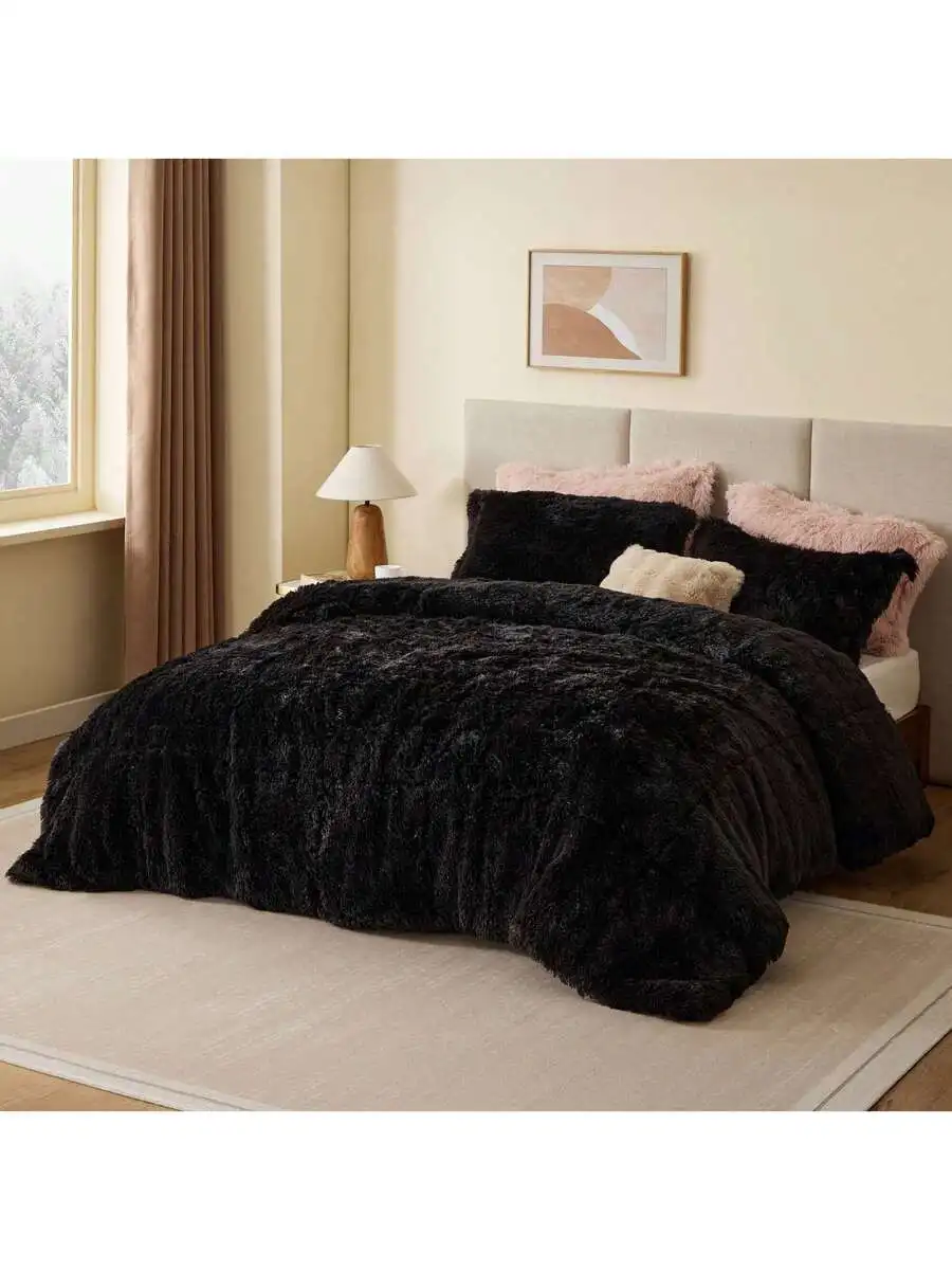 Shaggy Faux Fur Comforter Set Ultra Soft Fluffy Bedding 2 Or 3 Piece All Season Twin Full Queen King
Shaggy Faux Fur Comforter Set Ultra Soft Fluffy Bedding 2 Or 3 Piece All Season Twin Full Queen King