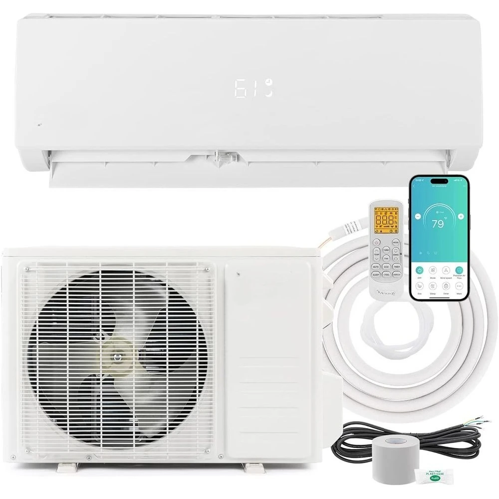 21 SEER Energy-Saving Mini Split AC | 12,000 BTU Inverter, 230V | Pre-Charged Condenser & Heat Pump Split-System,Customized
21 SEER Energy-Saving Mini Split AC | 12,000 BTU Inverter, 230V | Pre-Charged Condenser & Heat Pump Split-System,Customized