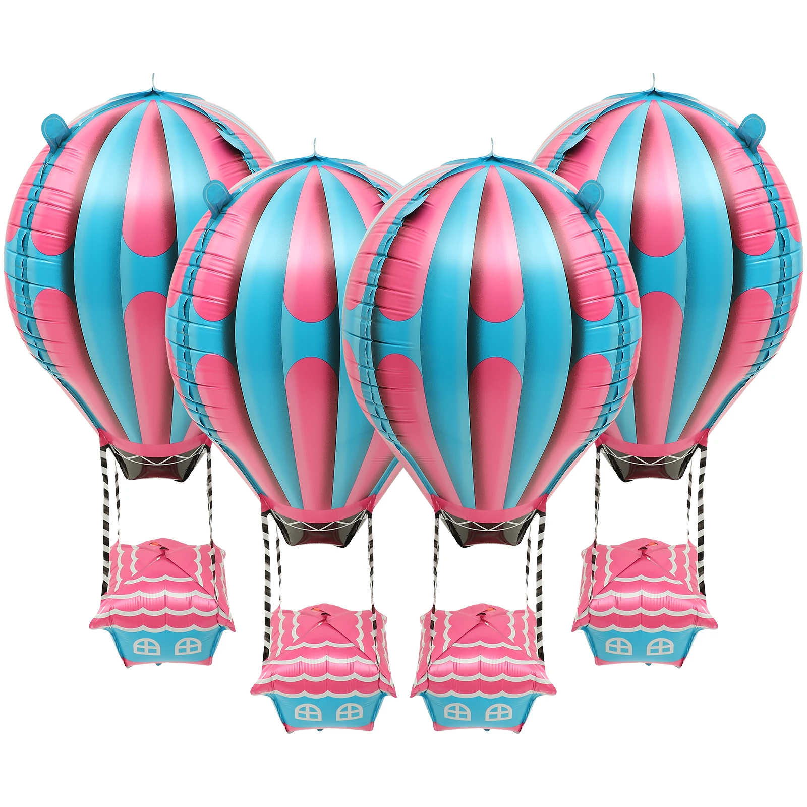 4 Pcs Hot Air Balloon Decorations Vibrant Aluminum Film Birthday Party Supplies Kids Graduation Balloons Accessories
4 Pcs Hot Air Balloon Decorations Vibrant Aluminum Film Birthday Party Supplies Kids Graduation Balloons Accessories