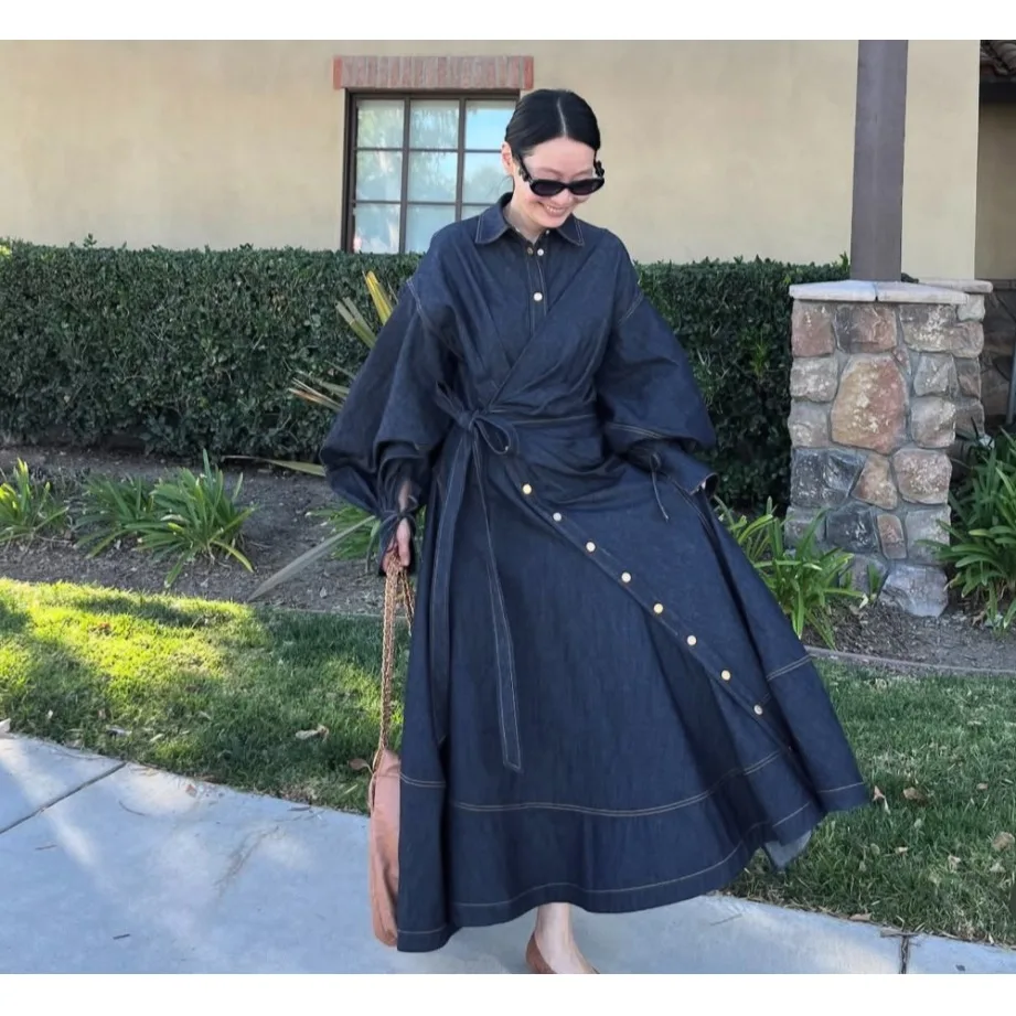 Ele Long Retro Sle Korean Design Slimming Unique High-End Feel Spring Autumn Chic Dr Ci Commute Friendly Ladies' Gown
Ele Long Retro Sle Korean Design Slimming Unique High-End Feel Spring Autumn Chic Dr Ci Commute Friendly Ladies' Gown