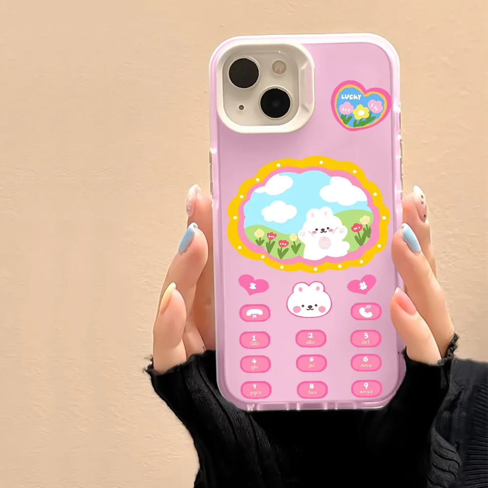 Cartoon Cute Bear Phone Case for IPhone 14 13 ProMax XR XS Max 7 8 Plus SE 12 11 Luxury Transparent Soft TPU Pink Back Cover
Cartoon Cute Bear Phone Case for IPhone 14 13 ProMax XR XS Max 7 8 Plus SE 12 11 Luxury Transparent Soft TPU Pink Back Cover