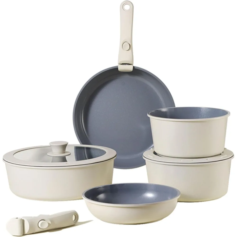 Pots and Pans Set, Nonstick Detachable Handle Cookware Set, Induction Kitchen Cookware Set with Removable Handle, Kitchenware
Pots and Pans Set, Nonstick Detachable Handle Cookware Set, Induction Kitchen Cookware Set with Removable Handle, Kitchenware