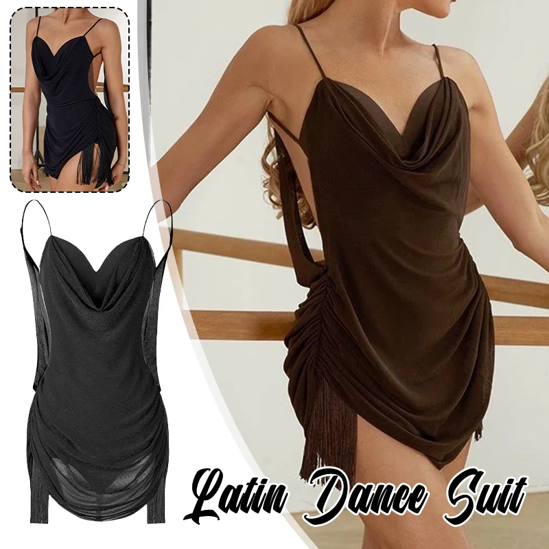 Bare Back Latin Dance Dress National Standard Design Jumpsuit Salsa Samba Waltz Rhythm Ballroom Practic Dance Wear Clothing New
Bare Back Latin Dance Dress National Standard Design Jumpsuit Salsa Samba Waltz Rhythm Ballroom Practic Dance Wear Clothing New