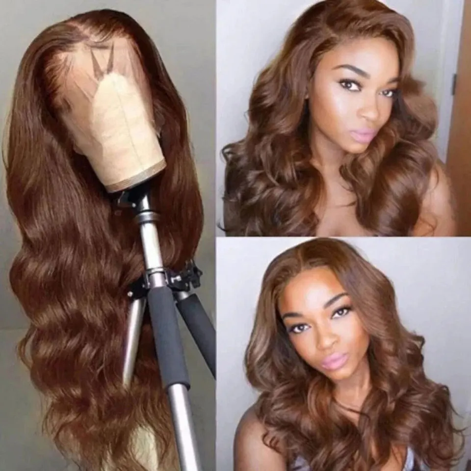 Dark Brown Body Wave 200 Density Brazilian Colored Human Hair Wig Cosplay Transparent Lace Frontal Wigs For Women Wear And Go
Dark Brown Body Wave 200 Density Brazilian Colored Human Hair Wig Cosplay Transparent Lace Frontal Wigs For Women Wear And Go