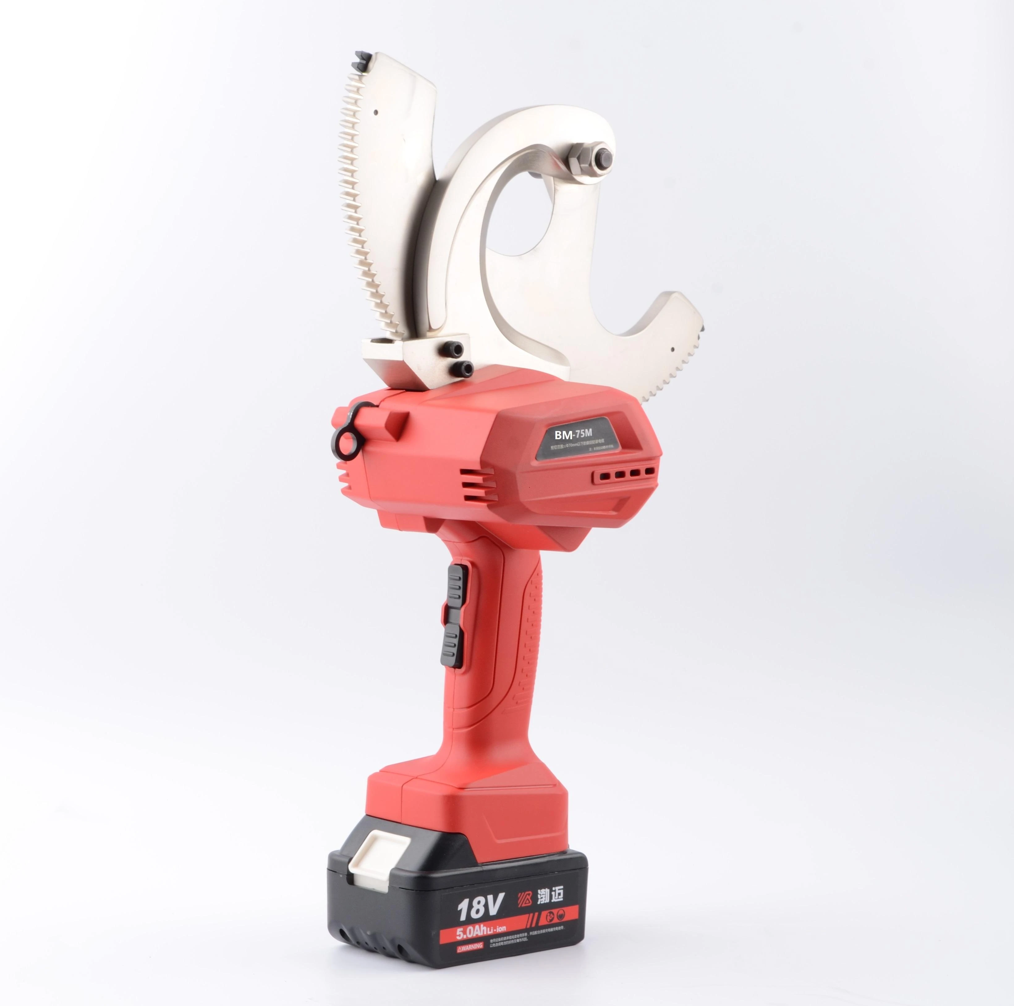 BM-75M Electric Battery Ratchet Cable Cutter Tool High Quality Hydraulic Gears for Copper & Aluminium Cable
BM-75M Electric Battery Ratchet Cable Cutter Tool High Quality Hydraulic Gears for Copper & Aluminium Cable