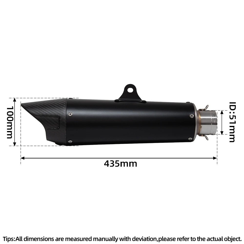 Motorcycle Exhaust Muffler 51MM Street Bike Escape Pipe Kit Zer Tail Tube with DB killer For XL750 Street Triple 765RS ZX4RR PCX
Motorcycle Exhaust Muffler 51MM Street Bike Escape Pipe Kit Zer Tail Tube with DB killer For XL750 Street Triple 765RS ZX4RR PCX