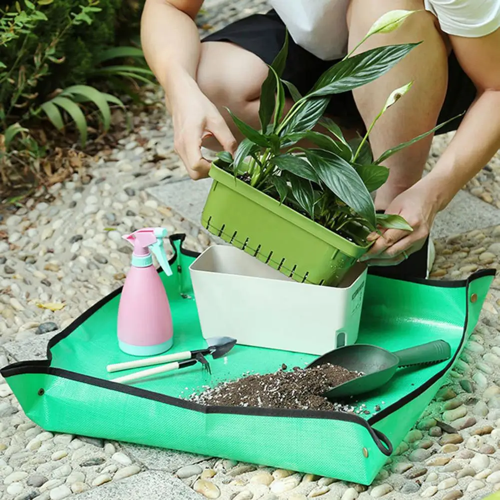 50/70/100cm Gardening Mat Waterproof PE Tear Resistant Plant Repotting Mats Flower Pots Transplanting Pad Soil Control For Home
50/70/100cm Gardening Mat Waterproof PE Tear Resistant Plant Repotting Mats Flower Pots Transplanting Pad Soil Control For Home