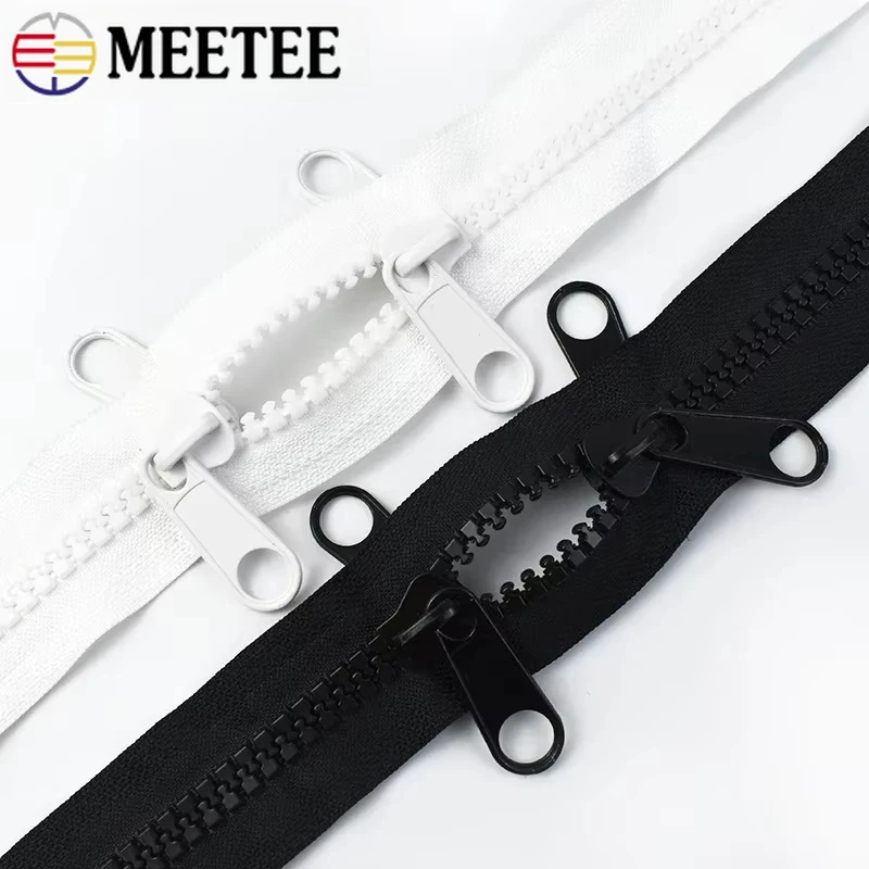 Meetee 1-6Meters 10# Double Slider Resin Zipper for Sewing Outdoor Tent Long Zips Clothes Close End Zip Repair Bag Replace Ziper
Meetee 1-6Meters 10# Double Slider Resin Zipper for Sewing Outdoor Tent Long Zips Clothes Close End Zip Repair Bag Replace Ziper