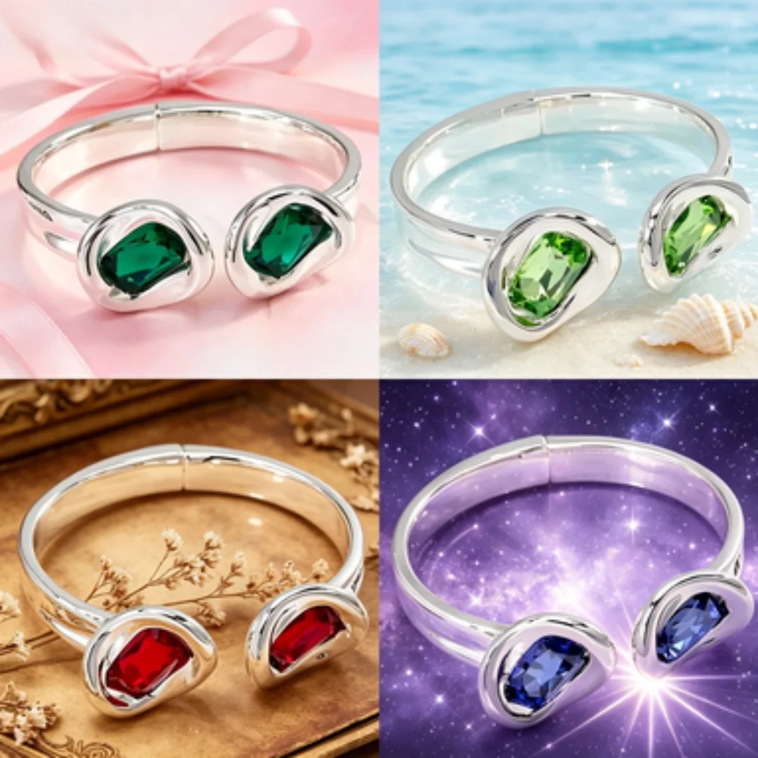 2026 Summer Beautiful High Quality Palace Style Colorful Crystal Geometric Opening Bracelet Women's Accessories Romantic Gift
2026 Summer Beautiful High Quality Palace Style Colorful Crystal Geometric Opening Bracelet Women's Accessories Romantic Gift