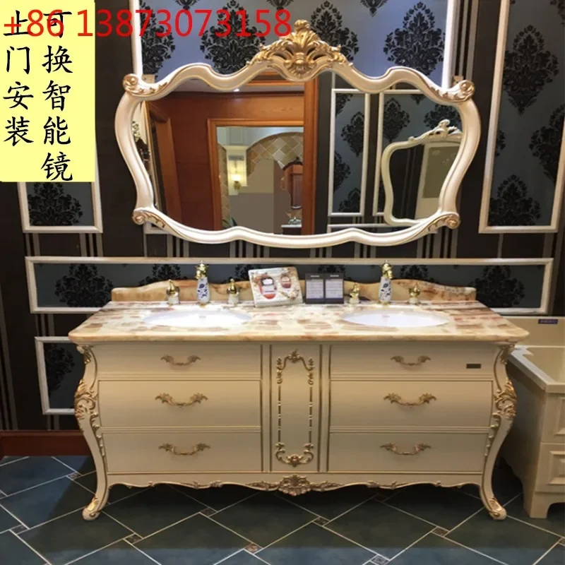 Combination oak bathroom cabinet, bathroom washbasin cabinet, washbasin mirror cabinet, marble countertop washbasin
Combination oak bathroom cabinet, bathroom washbasin cabinet, washbasin mirror cabinet, marble countertop washbasin