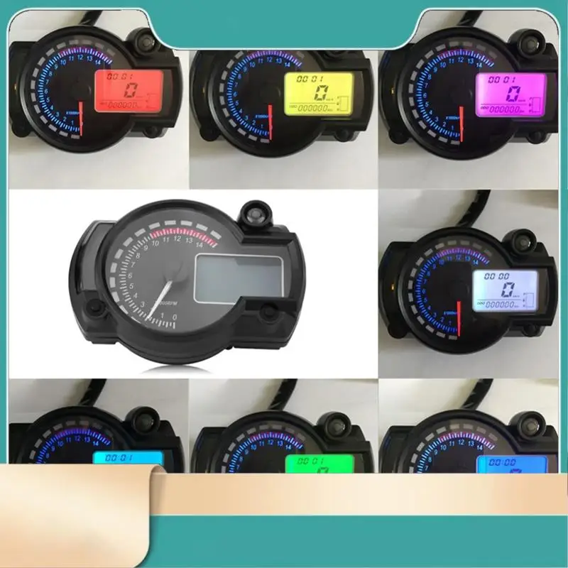 Motorcycle Speedometer 299 Kmh Mph 7 Color 14000RPM Tachometer ATV Quad Frenzy Universal Digital Speedometer-N31R
Motorcycle Speedometer 299 Kmh Mph 7 Color 14000RPM Tachometer ATV Quad Frenzy Universal Digital Speedometer-N31R