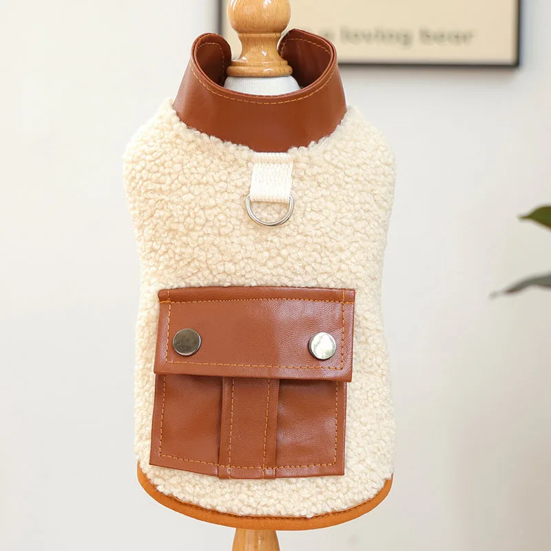 Luxury Fleece Coat Dog Clothes Winter PU Pocket Costume For Small Dogs Dachshund York Sleeveless Suit Puppy Vest Jacket Apparels
Luxury Fleece Coat Dog Clothes Winter PU Pocket Costume For Small Dogs Dachshund York Sleeveless Suit Puppy Vest Jacket Apparels