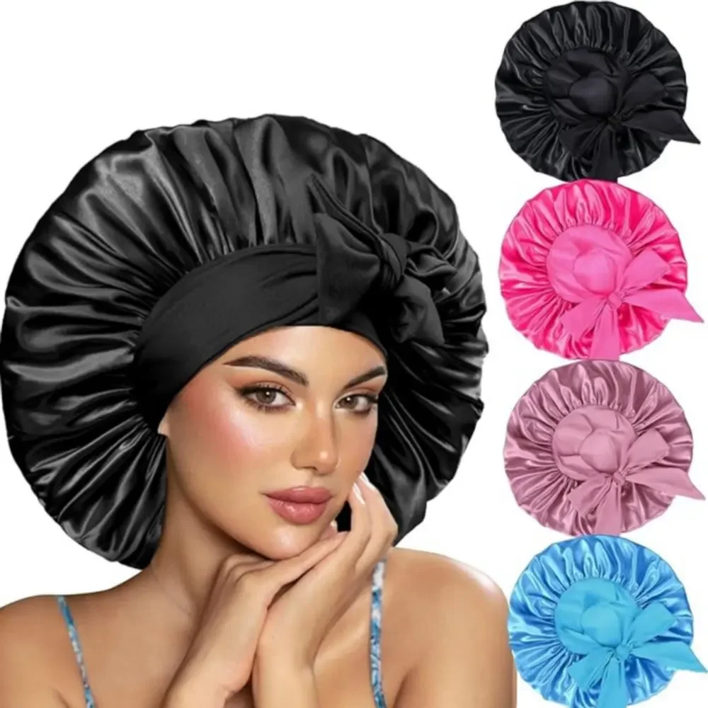 4pcs Satin Bonnet Extra Large Women Sleeping Bonnets with Adjustable Band for Braid Curly Hair
4pcs Satin Bonnet Extra Large Women Sleeping Bonnets with Adjustable Band for Braid Curly Hair