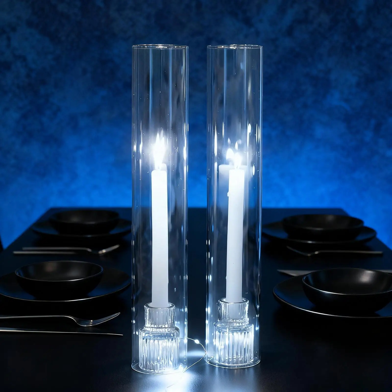 2 Pieces Tall Candle Holders Ornaments for Ceremony Apartment Anniversary
2 Pieces Tall Candle Holders Ornaments for Ceremony Apartment Anniversary