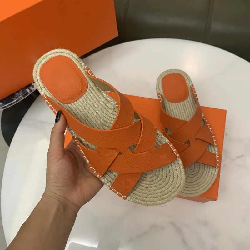 Men Genuine Leather Cross Strap Sandals Summer Woven Jute Sole Design Comfortable Breathable Wear‑resistant Daily Beach Footwear
Men Genuine Leather Cross Strap Sandals Summer Woven Jute Sole Design Comfortable Breathable Wear‑resistant Daily Beach Footwear