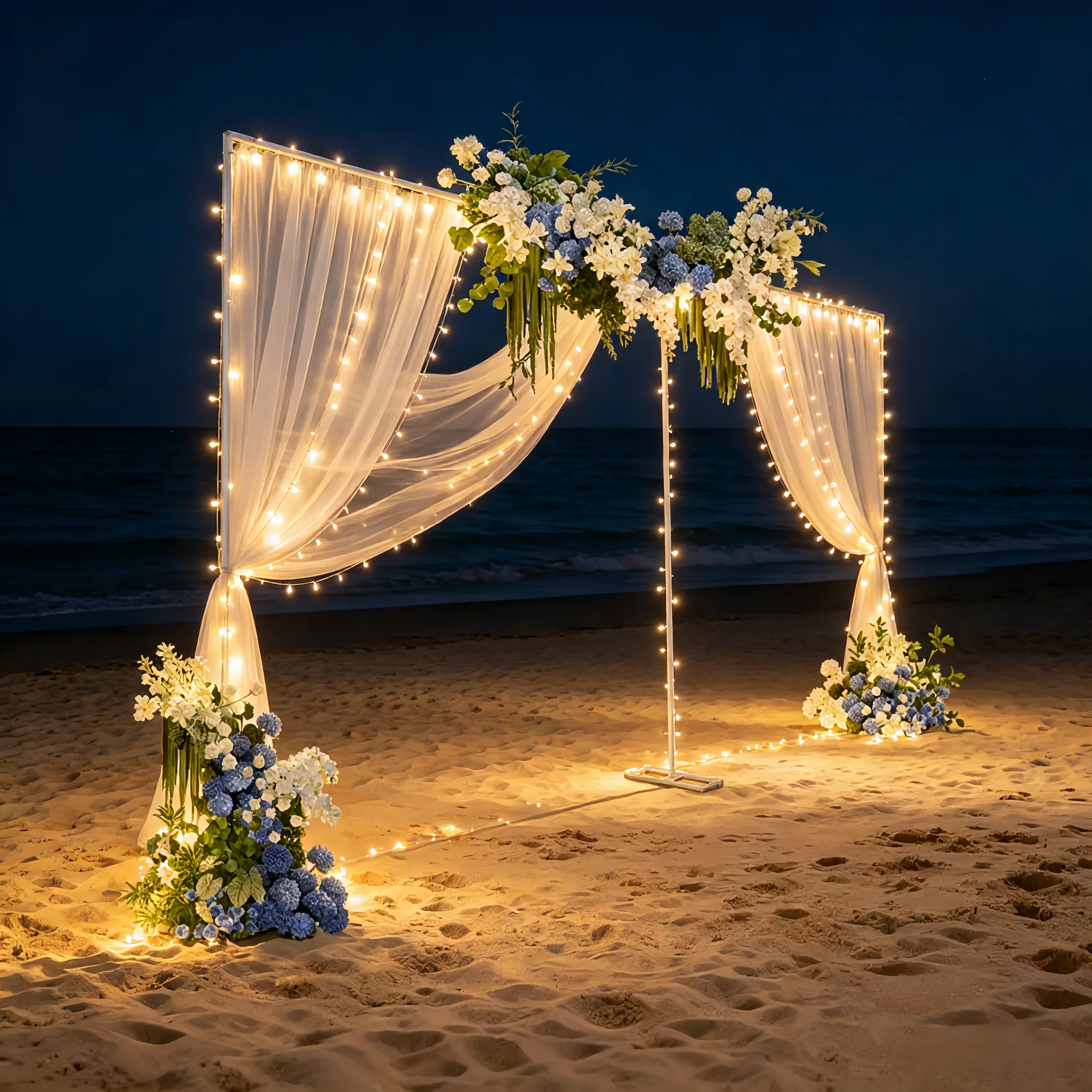 Wedding Stand 3x6m Large Wedding Arch Backdrop Frame Galvanized Iron Silver 20mm Square Tube 1m Section Shrink Connection 50x23cm Base Rustproof Weatherproof Durable for Wedding Birthday Party Decoration Outdoor Indoor Event Stand
Wedding Stand 3x6m Large Wedding Arch Backdrop Frame Galvanized Iron Silver 20mm Square Tube 1m Section Shrink Connection 50x23cm Base Rustproof Weatherproof Durable for Wedding Birthday Party Decoration Outdoor Indoor Event Stand