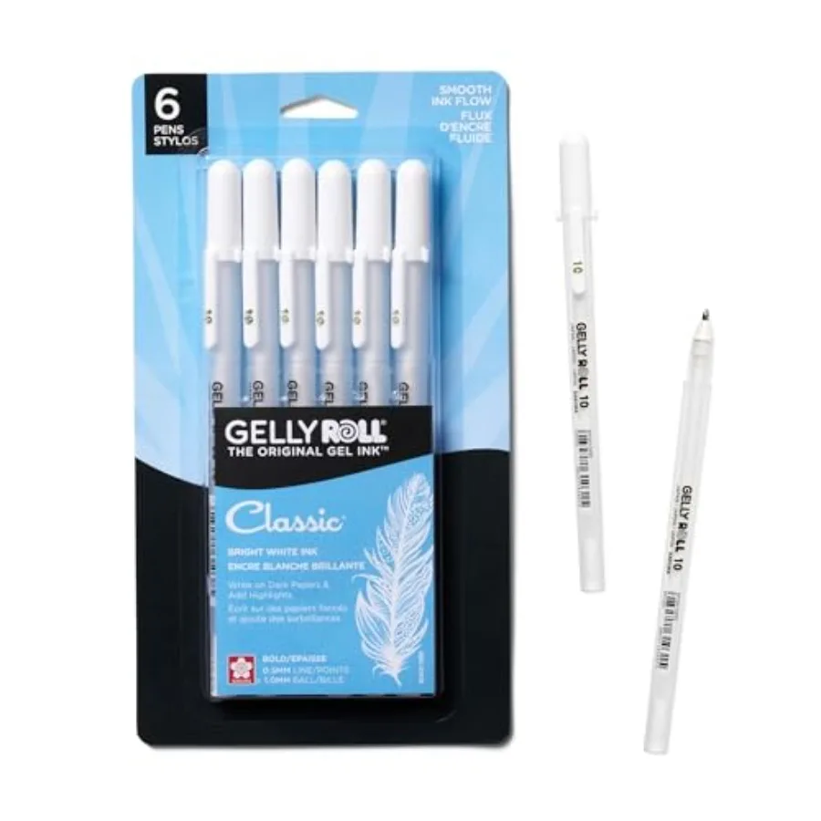 57458 Gelly Roll Classic 10 6pk Pen, White
57458 Gelly Roll Classic 10 6pk Pen, White