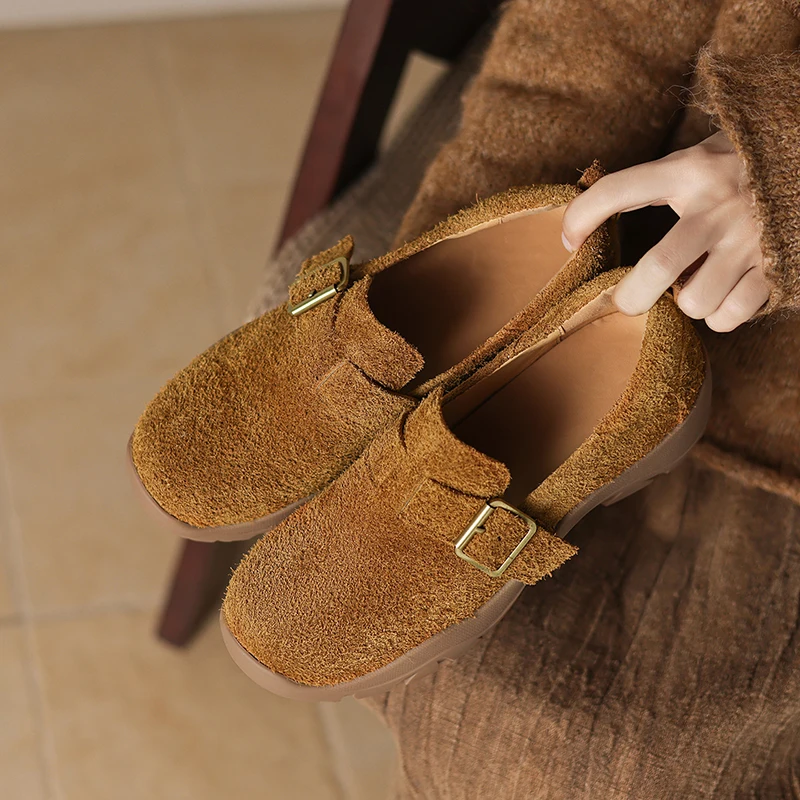 2026 new spring summer women pumps natural leather 22-25cm cow suede+pigskin+cowhide round toe thick heel loafers women shoes
2026 new spring summer women pumps natural leather 22-25cm cow suede+pigskin+cowhide round toe thick heel loafers women shoes