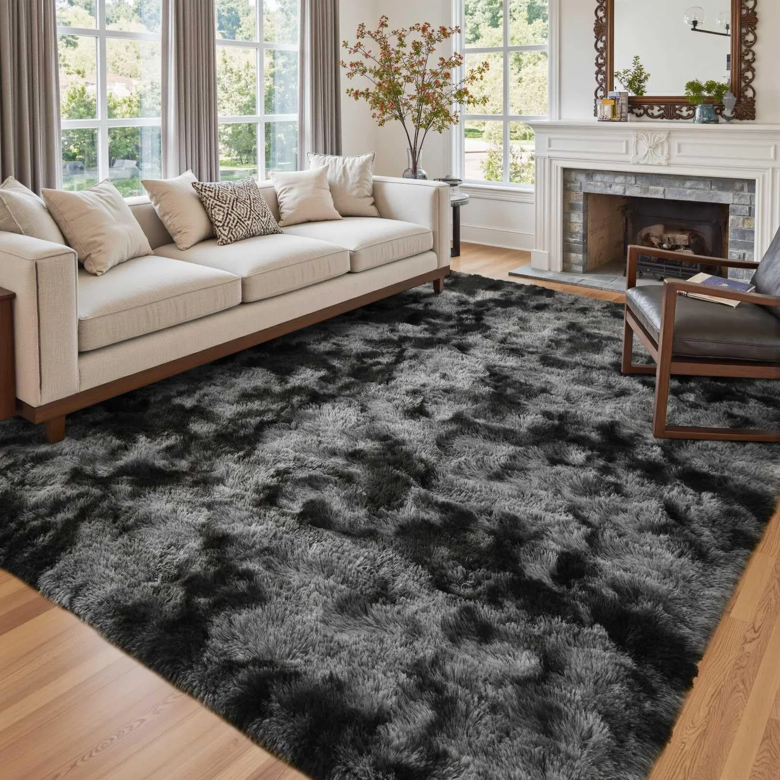 VIKAMA Oversized Shag Rug, Ultra-Soft and Fluffy Area Rug for Indoor Use, Floor Mat for Living Rooms and Bedrooms, Home Decor
VIKAMA Oversized Shag Rug, Ultra-Soft and Fluffy Area Rug for Indoor Use, Floor Mat for Living Rooms and Bedrooms, Home Decor