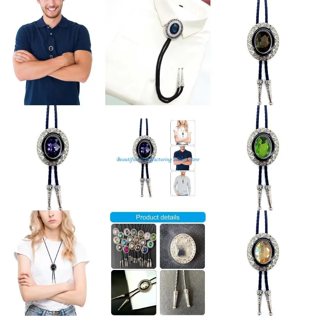 E56A Western Crystal Pendant Neckwear Formal Bolo Tie Music Concert Bolo Tie Rodeos Necktie Cowboy Bolo Tie Costume Neckwear
E56A Western Crystal Pendant Neckwear Formal Bolo Tie Music Concert Bolo Tie Rodeos Necktie Cowboy Bolo Tie Costume Neckwear