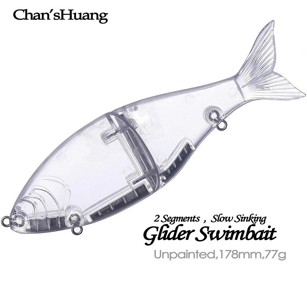 Chan’sHuang 5PCS Unpainted Blanks Bait 2 Segments Glide Swimbait 178mm 77g DIY Handmade Artificial Multi Jointed Fishing Lure
Chan’sHuang 5PCS Unpainted Blanks Bait 2 Segments Glide Swimbait 178mm 77g DIY Handmade Artificial Multi Jointed Fishing Lure
