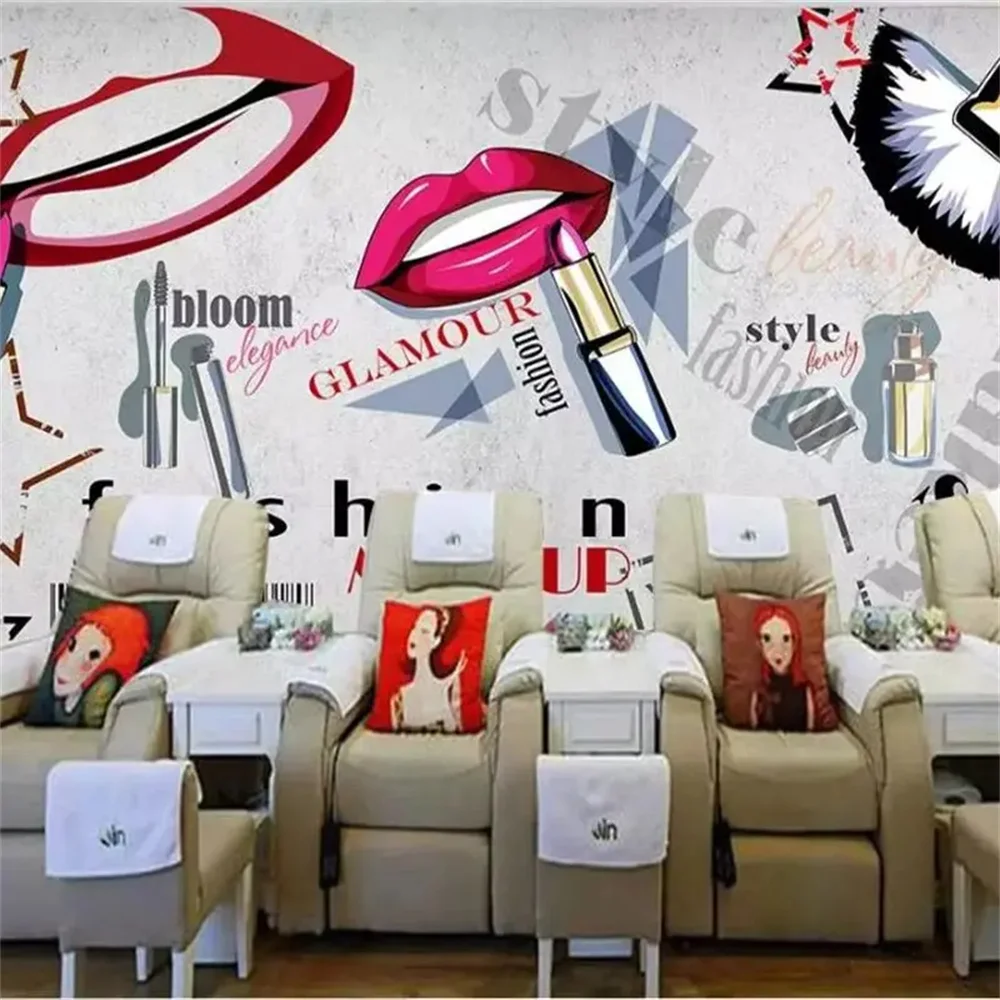 Custom 3D Wallpaper Photo Mural Fashion Beauty Eyelashes Nail Shop Background Korean Semi-Permanent Wallpapers Home Decor
Custom 3D Wallpaper Photo Mural Fashion Beauty Eyelashes Nail Shop Background Korean Semi-Permanent Wallpapers Home Decor