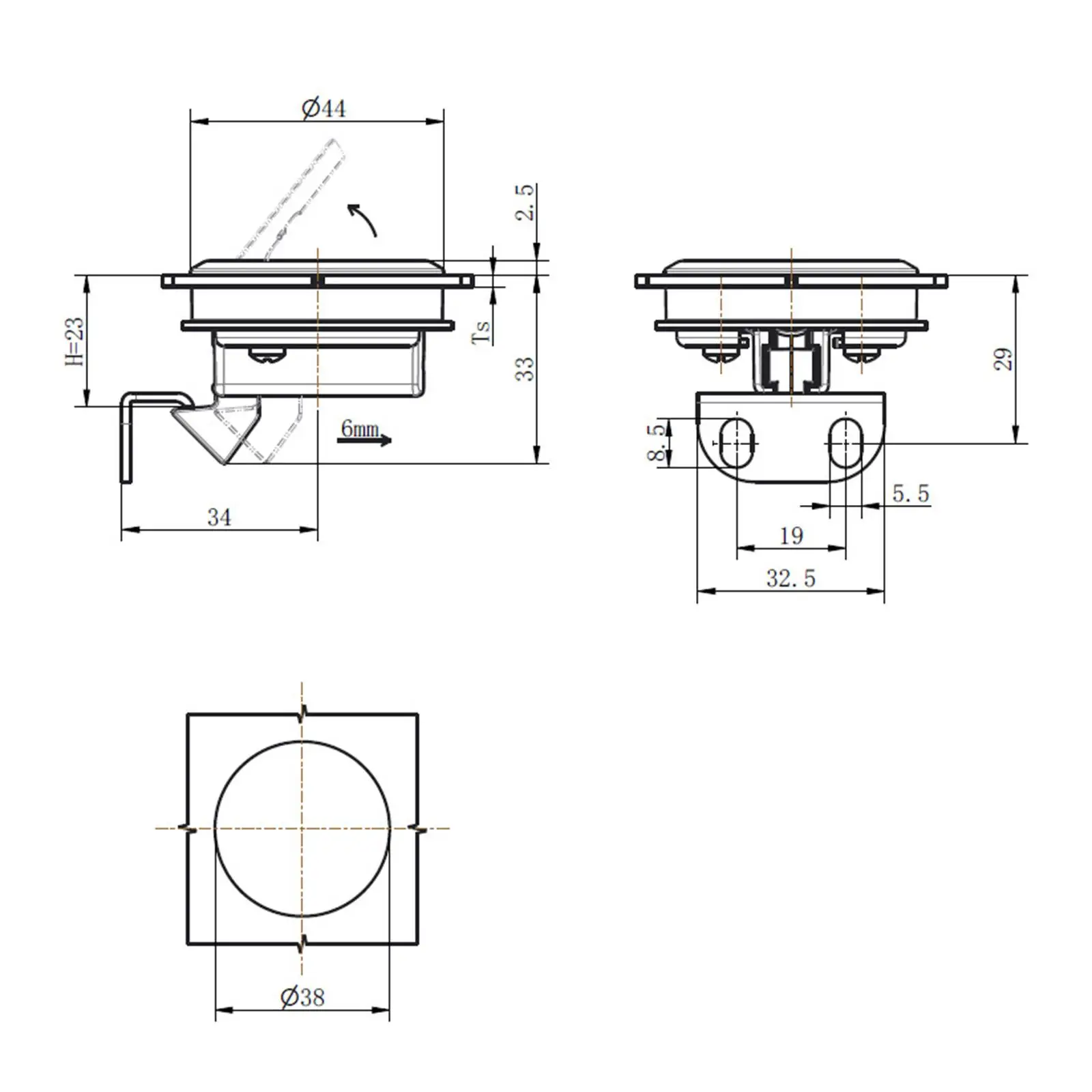 Flush Pull Latch Marine Latch Lift Handle Door Cabinet Hardware Sturdy Pull Lock Boat Latch for RV Cabin Marine Yacht Deck
Flush Pull Latch Marine Latch Lift Handle Door Cabinet Hardware Sturdy Pull Lock Boat Latch for RV Cabin Marine Yacht Deck