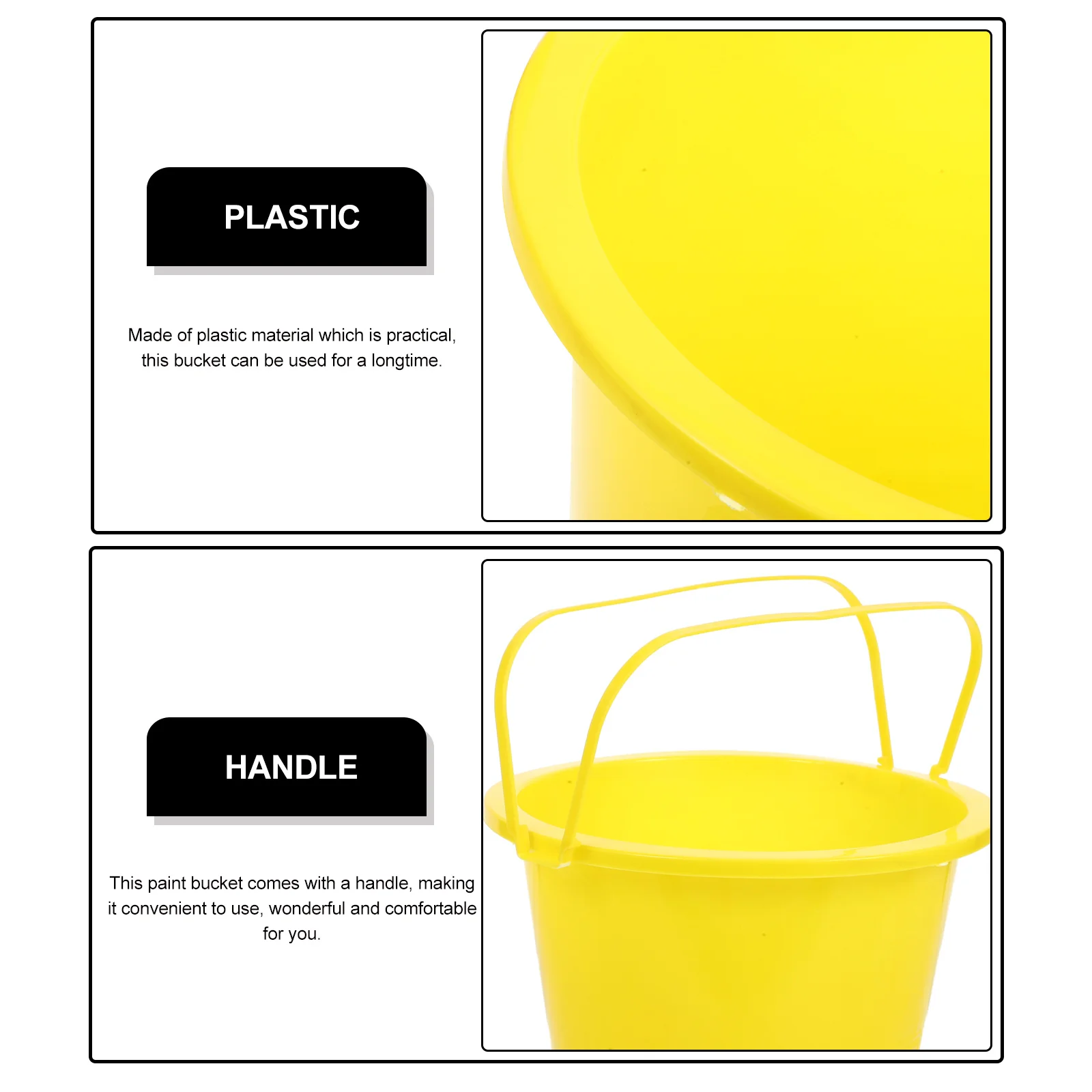 Plastic Beach Bucket Round Containers Empty Paint Cans Storage Holder Durable Multipurpose Handle Sand Home Use Paint Bucket
Plastic Beach Bucket Round Containers Empty Paint Cans Storage Holder Durable Multipurpose Handle Sand Home Use Paint Bucket