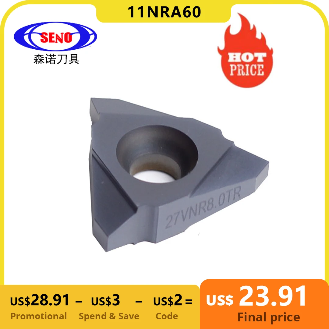 SENO Internal Threaded Tool Bit Milling Cutter 11NRA55TACME 16NRA6 Stub ACME Carbide Threaded Insert Carbide Inserts for Turning
SENO Internal Threaded Tool Bit Milling Cutter 11NRA55TACME 16NRA6 Stub ACME Carbide Threaded Insert Carbide Inserts for Turning