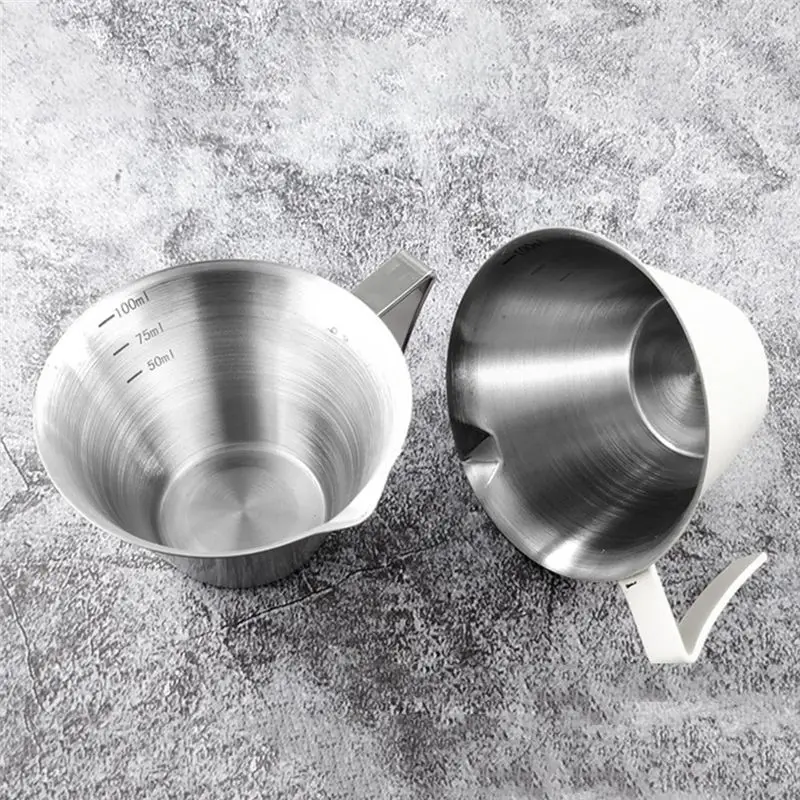 A20I Espresso Measuring Cup with Handle 2 Pack Double Shot Espresso Cups Stainless Steel Espresso Pouring Cup Silver
A20I Espresso Measuring Cup with Handle 2 Pack Double Shot Espresso Cups Stainless Steel Espresso Pouring Cup Silver