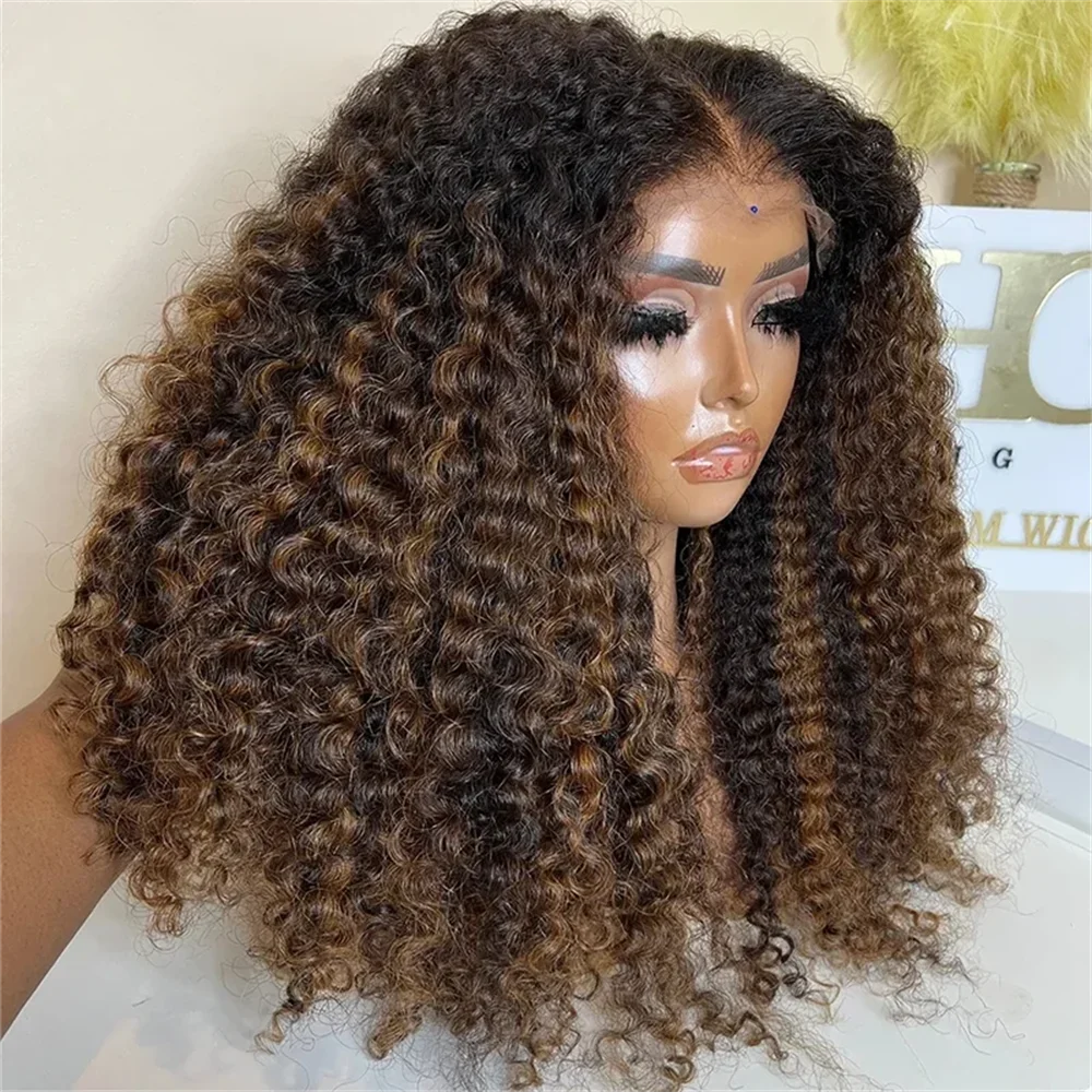 Long Soft 26Inch Kinky Curly Ombre Brown 180 Density Lace Front Wig For Women With Baby Hair Synthetic Preplucked Glueless Daily
Long Soft 26Inch Kinky Curly Ombre Brown 180 Density Lace Front Wig For Women With Baby Hair Synthetic Preplucked Glueless Daily