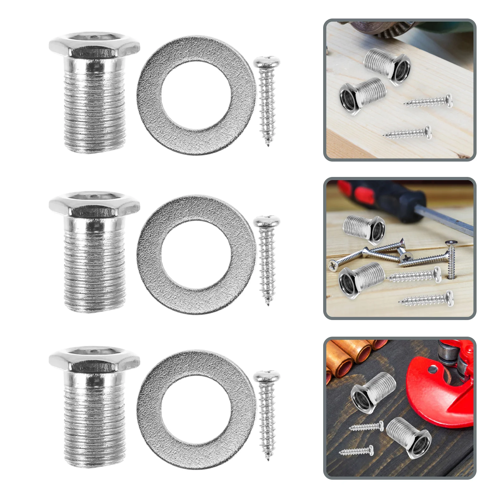 6 Sets Tuner Accessories Acoustic Electric Screws Nuts Washers Screw Cap Folk Guitar Pegs Lightweight Stable Lasting
6 Sets Tuner Accessories Acoustic Electric Screws Nuts Washers Screw Cap Folk Guitar Pegs Lightweight Stable Lasting