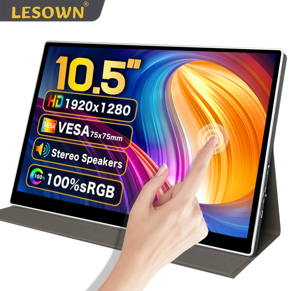 LESOWN Side Additional Display 10.5 Inch 1920x1280 IPS LCD Travel Touchscreen Extended Monitor Support for Windows 7/8/10 mac OS
LESOWN Side Additional Display 10.5 Inch 1920x1280 IPS LCD Travel Touchscreen Extended Monitor Support for Windows 7/8/10 mac OS