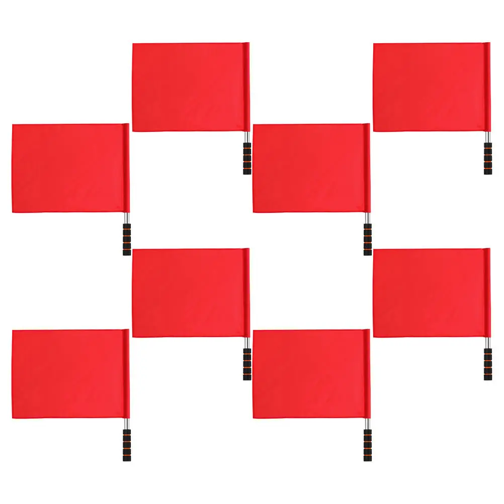 8 шт. красных портативных судейских флажков с нержавеющими стержнями для футбола, волейбола и других видов спорта
8 шт. красных портативных судейских флажков с нержавеющими стержнями для футбола, волейбола и других видов спорта
