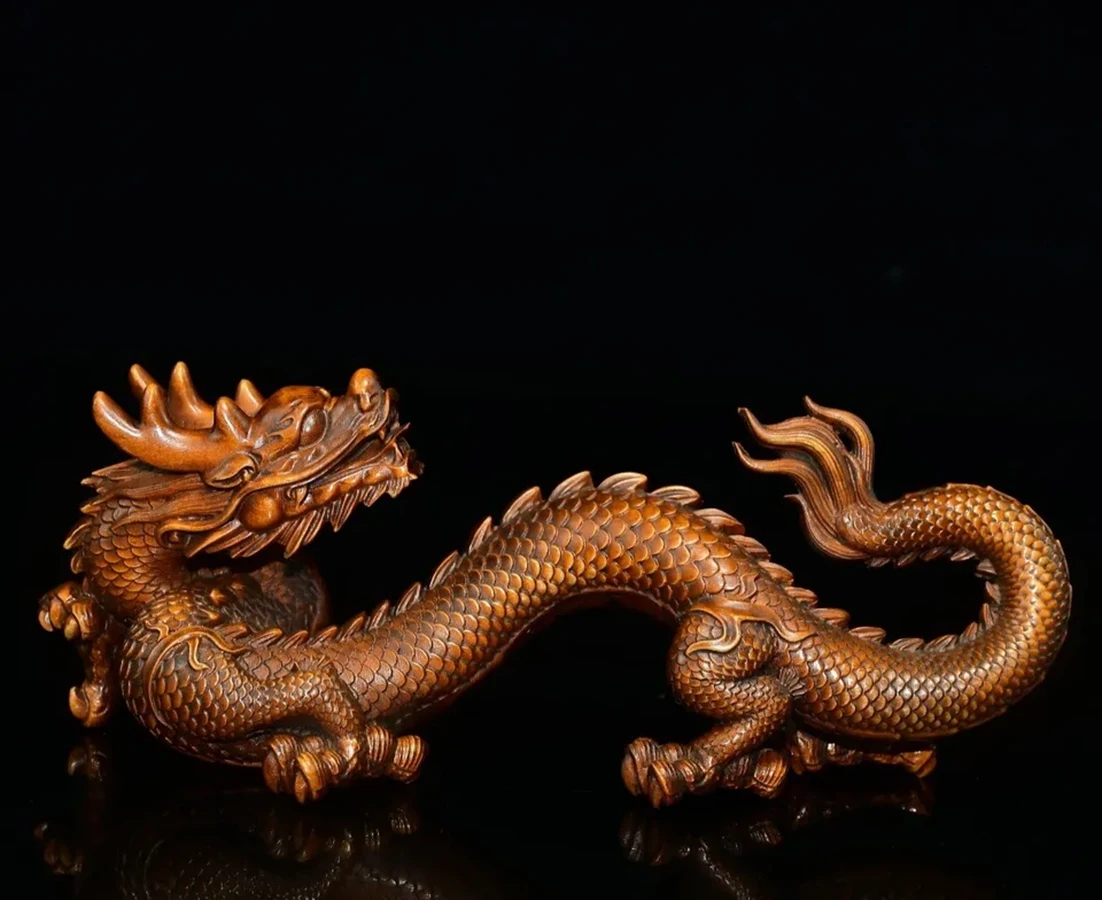 Japanese boxwood hand carved lovely dragon Figure statue netsuke collectable Gift
Japanese boxwood hand carved lovely dragon Figure statue netsuke collectable Gift