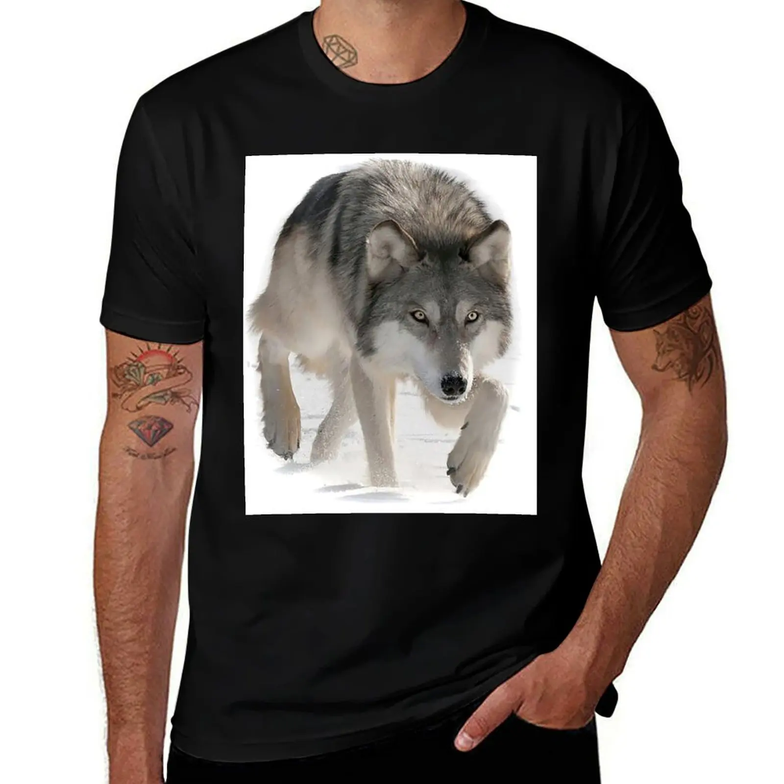 Футболка Stalking Wolf с короткими рукавами, мужская одежда, черные футболки для мужчин
Футболка Stalking Wolf с короткими рукавами, мужская одежда, черные футболки для мужчин