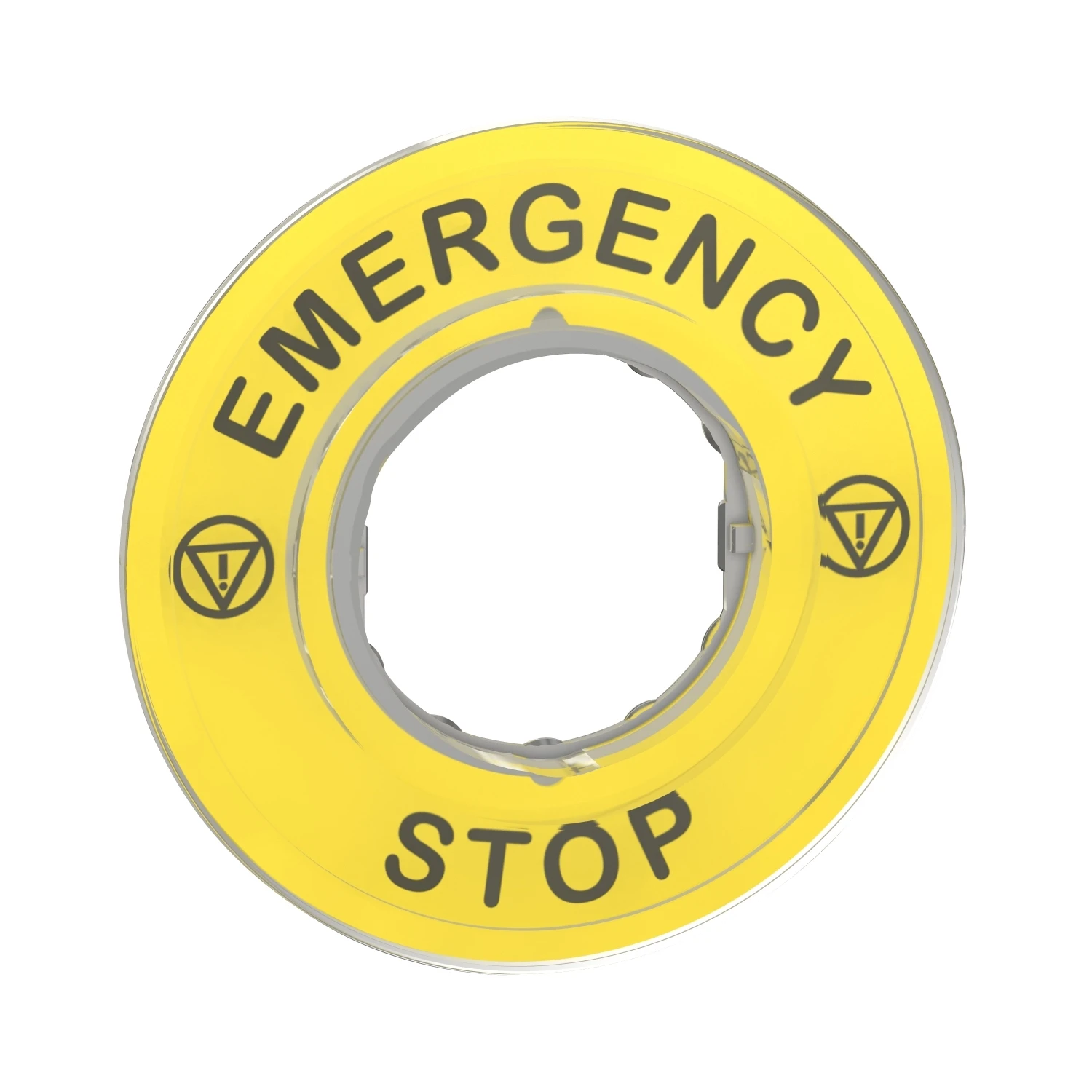 ZBY9320 Legend holder Ø60 for emergency stop, plastic, yellow, marked EMERGENCY STOP
ZBY9320 Legend holder Ø60 for emergency stop, plastic, yellow, marked EMERGENCY STOP