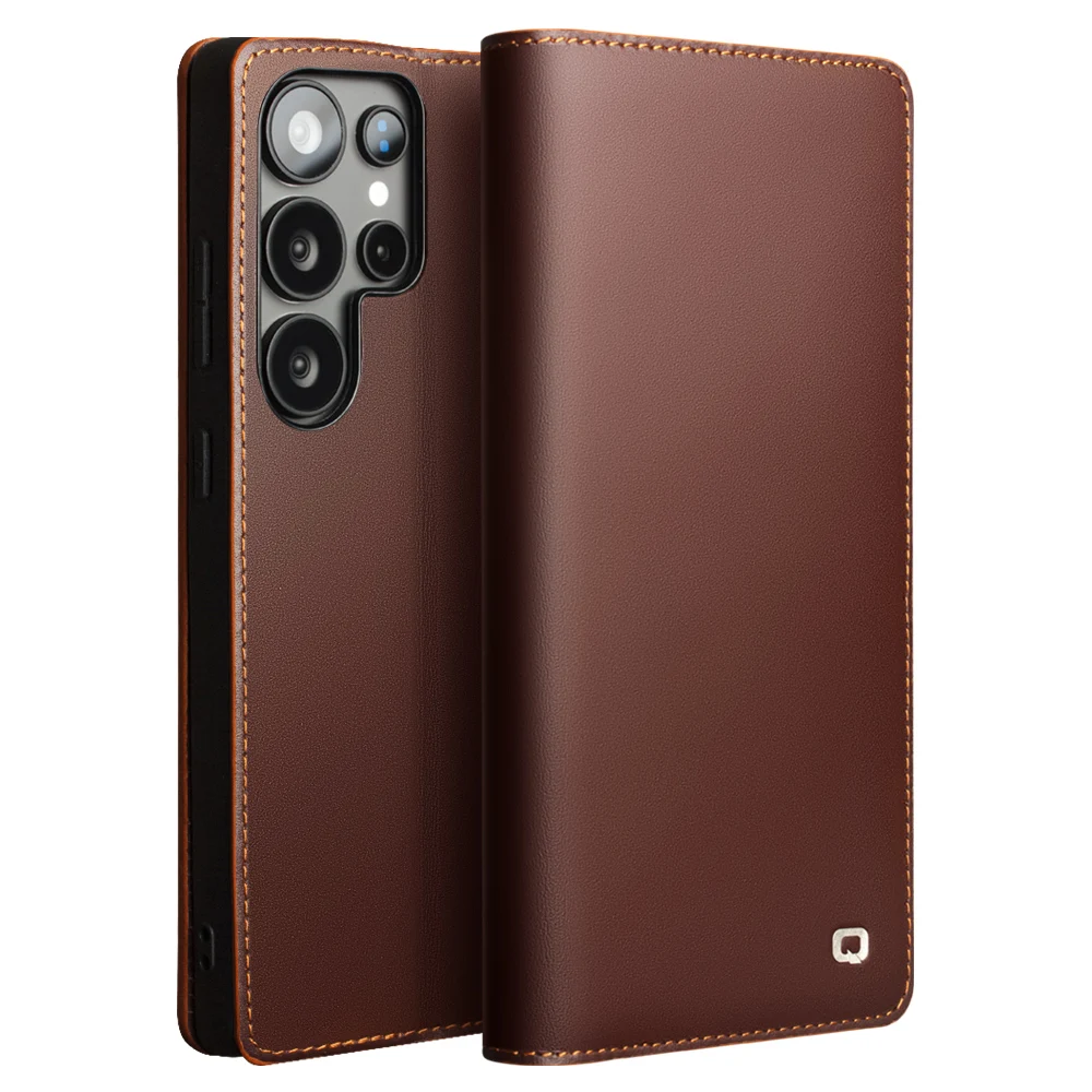 Qialino Brand Real Genuine Leather Flip Phone Cover Bag Case For Samsung Galaxy S25 Ultra Plus S25+ Business Vintage Pouch Bag
Qialino Brand Real Genuine Leather Flip Phone Cover Bag Case For Samsung Galaxy S25 Ultra Plus S25+ Business Vintage Pouch Bag