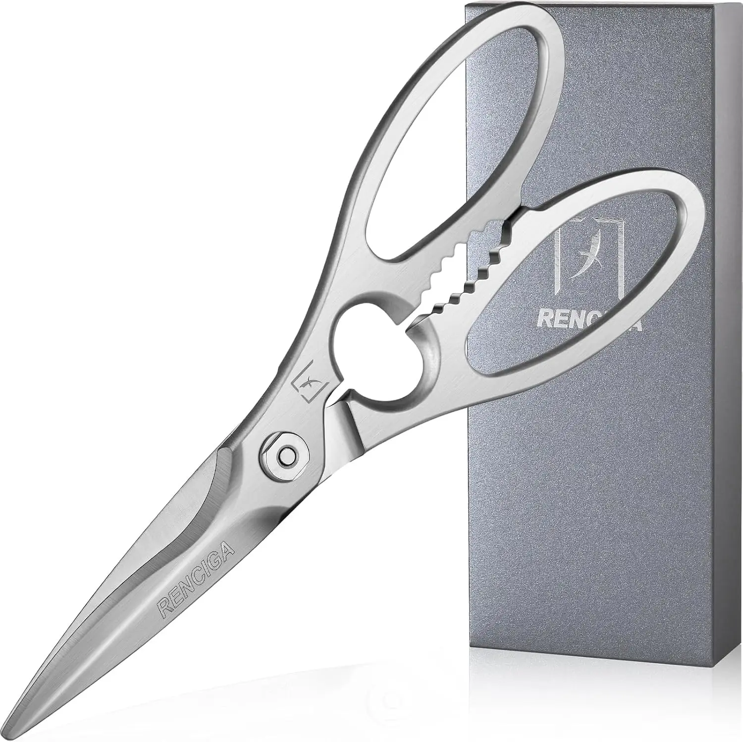 Kitchen Scissors Heavy Duty Ultra Sharp Multi-Purpose Kitchen Shears Stainless Steel Micro-Serrated Detachable Food Scissors for Chicken Poultry Meat Fish Herbs with Non-Slip Safe Grip
Kitchen Scissors Heavy Duty Ultra Sharp Multi-Purpose Kitchen Shears Stainless Steel Micro-Serrated Detachable Food Scissors for Chicken Poultry Meat Fish Herbs with Non-Slip Safe Grip