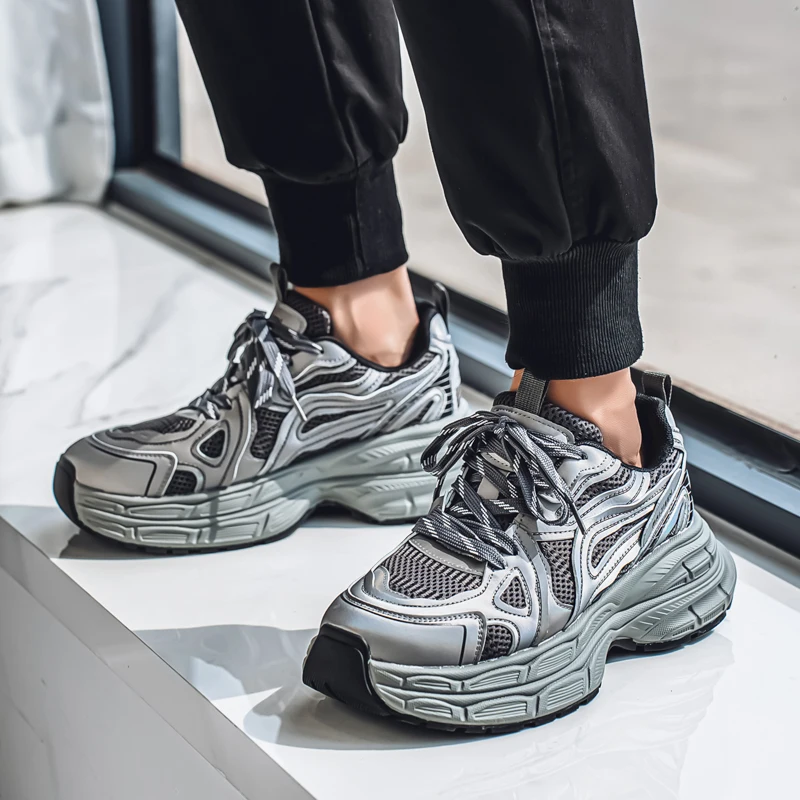 New Mens Shoes Four Seasons Mesh Sneakers Precision Material Breathable Upper Lightweight Elastic Thickened Anti-slip Sole Shoe
New Mens Shoes Four Seasons Mesh Sneakers Precision Material Breathable Upper Lightweight Elastic Thickened Anti-slip Sole Shoe