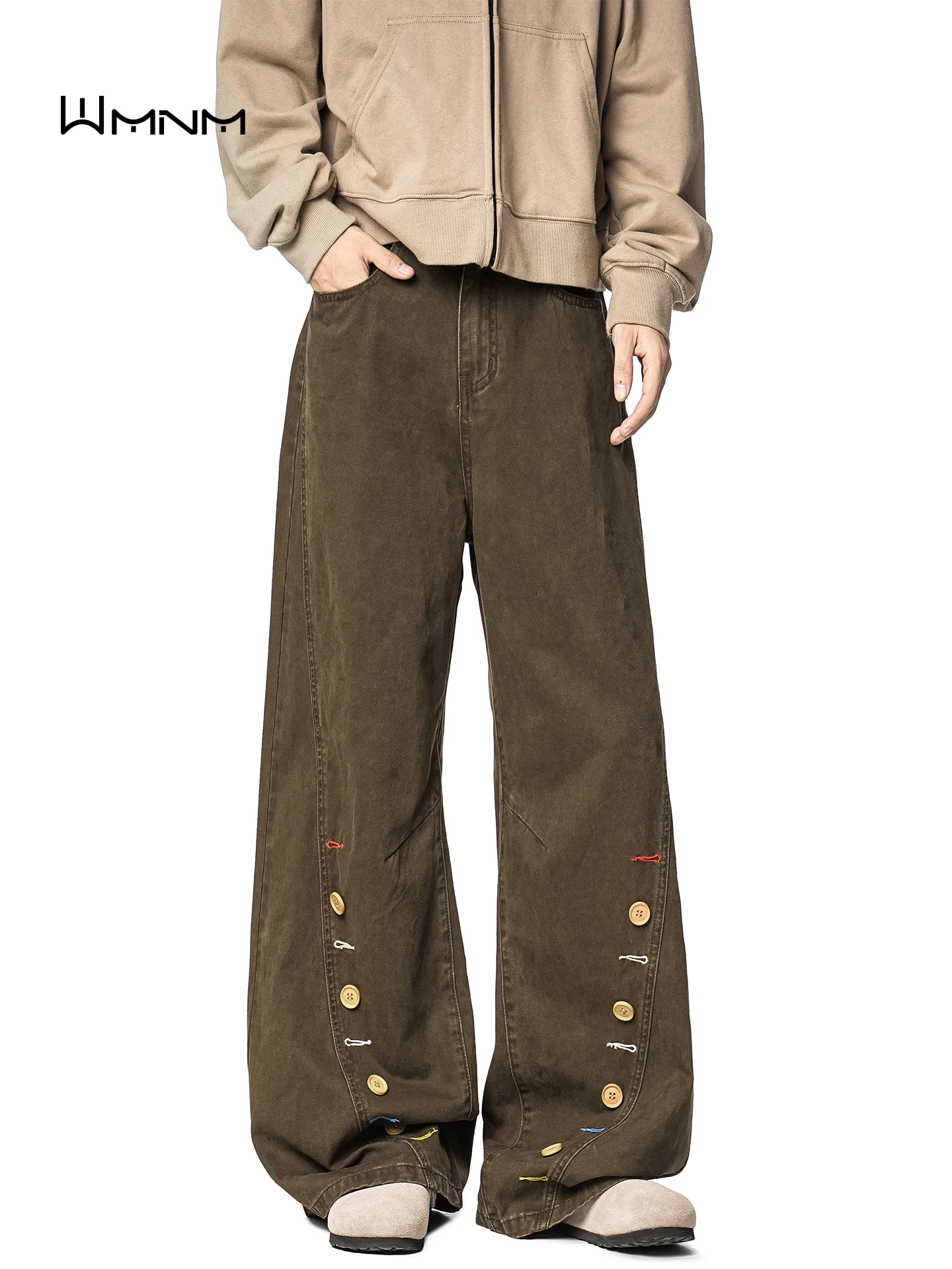 American Retro Brown Cotton Work Trousers Men's Autumn Winter High Sensation Haome Straight Leg Wide Leg Long Pants
American Retro Brown Cotton Work Trousers Men's Autumn Winter High Sensation Haome Straight Leg Wide Leg Long Pants